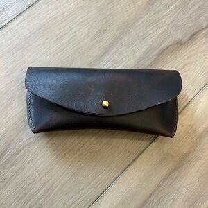 Heirloom Hand Stiched Leather Sunglass Case